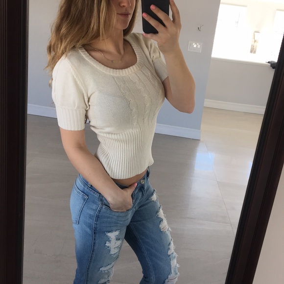 Tulle Sweaters - Tulle Sweater crochet top